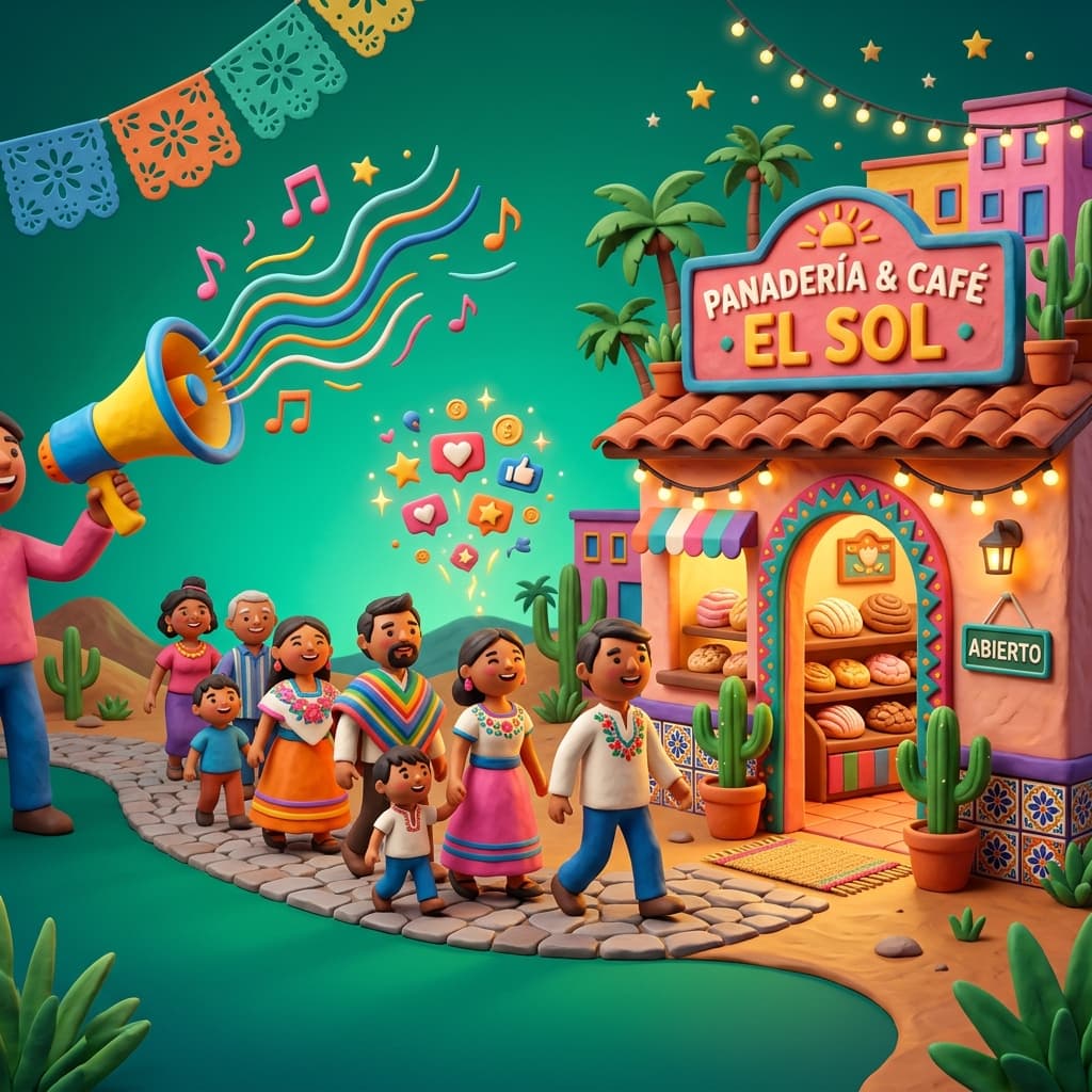 Ilustración de cómo conseguir clientes para negocio pequeño
