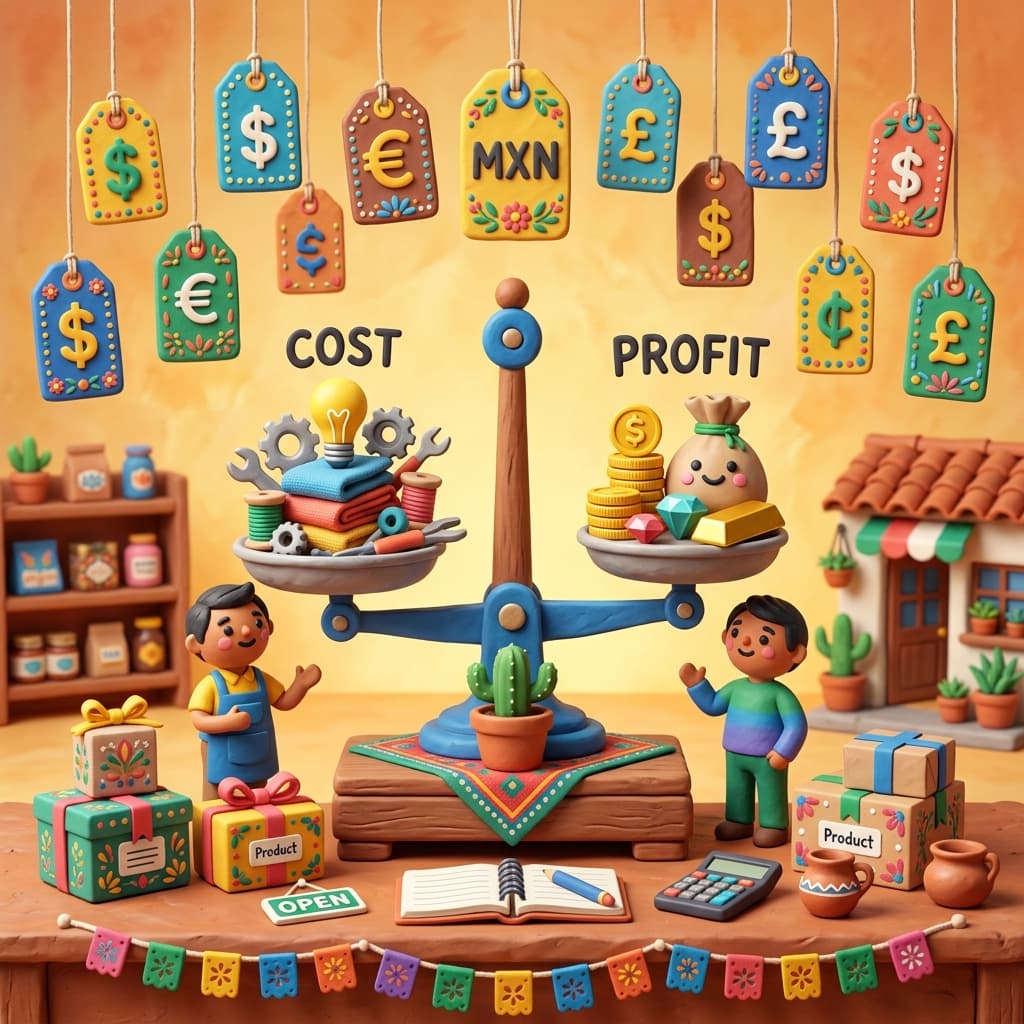 Ilustración de cómo poner precios a productos